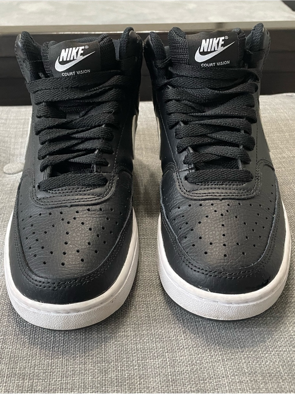 Nike Court Vision Women’s Black and White Sneakers
